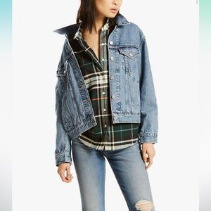Levi's Women's Ex-Boyfriend Trucker Jacket XL - concrete indigo